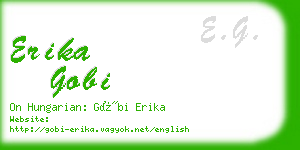 erika gobi business card